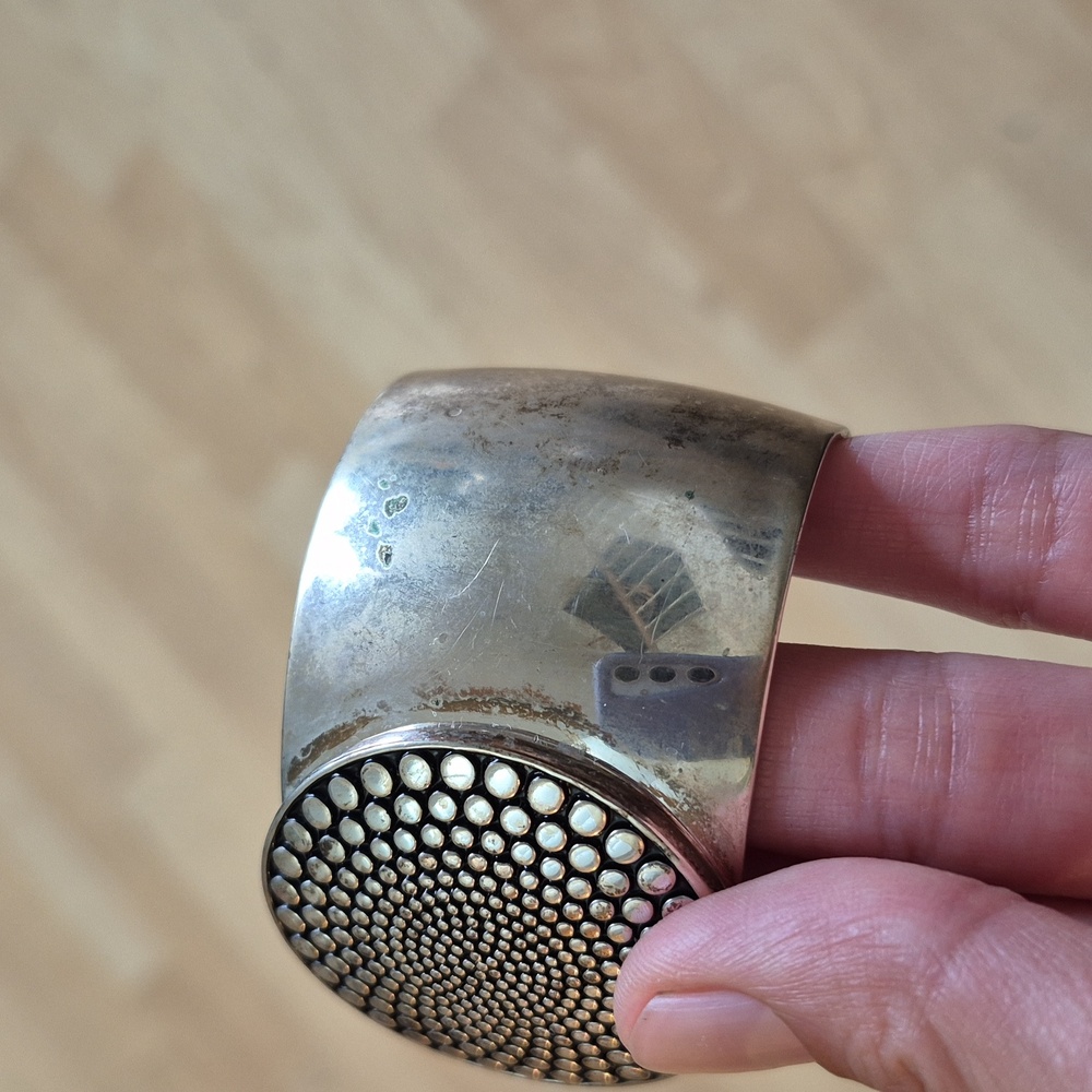 Orville Tsinnie Navajo Style Cuff Bracelate Adjustable - Picture 12 of 15